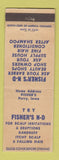 Matchbook Cover - Fisher's ND for Dandruff Hair Scalp Perry IA WEAR