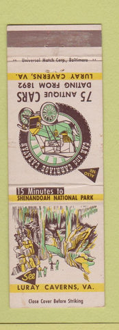 Matchbook Cover - Luray Caverns VA