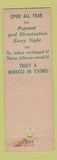 Matchbook Cover - Natural Bridge VA Hotel