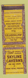 Matchbook Cover - Skyline Caverns Front Royal VA