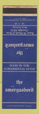 Matchbook Cover - The Smorgasbord Stow OH