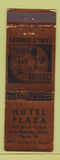 Matchbook Cover - Hotel Plaza Healdsburg CA