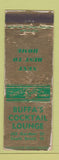 Matchbook Cover - Buffa's Cocktail Lounge South Beloit IL WORN