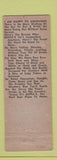 Matchbook Cover - Buffa's Cocktail Lounge South Beloit IL WORN