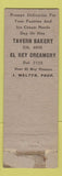 Matchbook Cover - El Rey Creamery WORN