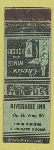 Matchbook Cover - Riverside Inn Texaco oil gas WORN