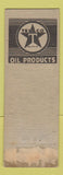 Matchbook Cover - Riverside Inn Texaco oil gas WORN