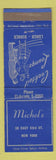 Matchbook Cover - Michel's Cocktail Lounge New York City