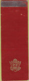 Matchbook Cover - US Army SAMPLE