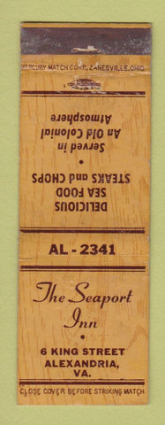 Matchbook Cover - Seaport Inn Alexandria VA WEAR