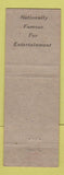 Matchbook Cover - Frenchy's Milwaukee WI WEAR