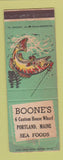 Matchbook Cover - Boone's Seafood Portland ME WEAR