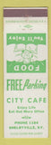 Matchbook Cover - City Cafe Shelbyville KY