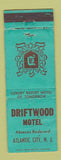 Matchbook Cover - Driftwood Motel Atlantic City NJ WEAR