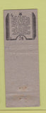 Matchbook Cover - Pete's Place Norwood OH WEAR