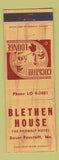 Matchbook Cover - Blethen House Dover Foxcroft ME WEAR