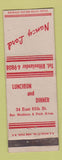 Matchbook Cover - Nancy Lord Restaurant New York City