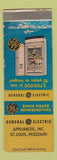 Matchbook Cover - General Electric GE Refrigerator St Louis MO WORN