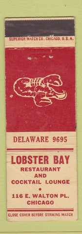 Matchbook Cover - Lobster Bay Restaurant Chicago IL WORN