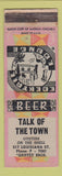 Matchbook Cover - Talk of the Town Griffey Bros WEAR