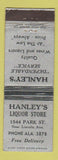 Matchbook Cover - Hanley's Liquor Store