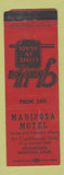 Matchbook Cover - Mariposa Motel CA WEAR