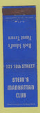 Matchbook Cover - Stein's Manhattan Club Rock Island IL