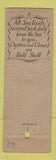 Matchbook Cover - O'Donnell's Sea Grill Washington DC