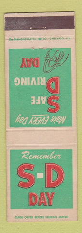 Matchbook Cover - Safe Driving Day Safety Washington DC Air Force WEAR