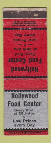 Matchbook Cover - Hollywood Food Center San Francisco? WEAR