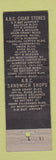 Matchbook Cover - ABC Sandwich Shop Cigars San Francisco CA WEAR