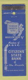 Matchbook Cover - Citizens Sate Bank New Ulm MN