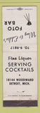 Matchbook Cover - Wag & Eddie's Foto Bar Detroit MI