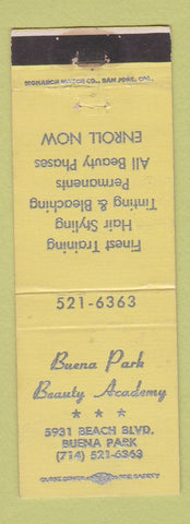 Matchbook Cover - Buena Park Beauty Academy CA