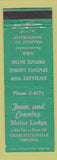 Matchbook Cover - Town and Country Motor Lodge Charlottesville VA