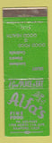 Matchbook Cover - Alfa's Restaurant Hanford CA WEAR