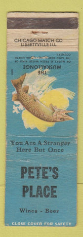 Matchbook Cover - Pete's Place WEAR