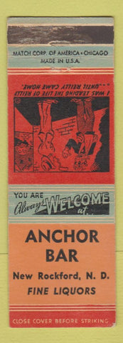 Matchbook Cover - Anchor Bar New Rockford ND WEAR
