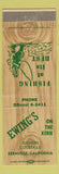 Matchbook Cover - Ewing's Restaurant Kernville CA WEAR