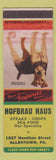 Matchbook Cover - Hofbrau Haus Allentown PA Terrier