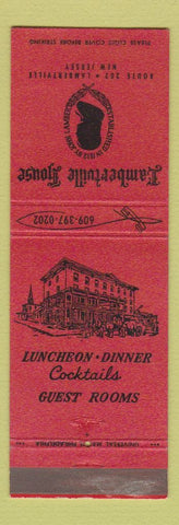 Matchbook Cover - Lambertville House NJ