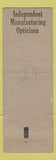 Matchbook Cover - Ray Optical Dallas TX Jacksonville FL Kansas City MO WEAR