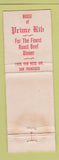 Matchbook Cover - Edw Roeser Beer Distributor Pittsburgh PA hillbilly