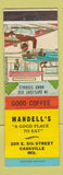 Matchbook Cover - Mandell's Restaurant Cassville MO