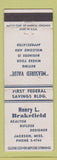 Matchbook Cover - Henry L Brakefield Real Estate Builder Jackson MS