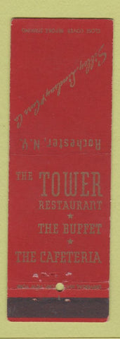 Matchbook Cover - Tower Restaurant Rochester NY Sibley Lindsay Carr