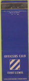 Matchbook Cover - Officers Club Fort Lewis WEAR