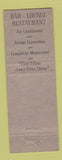 Matchbook Cover - Colonial Hotel York PA