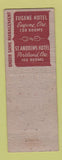 Matchbook Cover - Hotel New Cornelius Portland OR WEAR