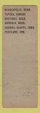 Matchbook Cover - Laminex Culvert Des Moines IA SAMPLE